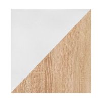 Тумба под ТВ с биокамином SteelHeat IMOLA 140 см (корпус белый / фасады дуб Сонома)